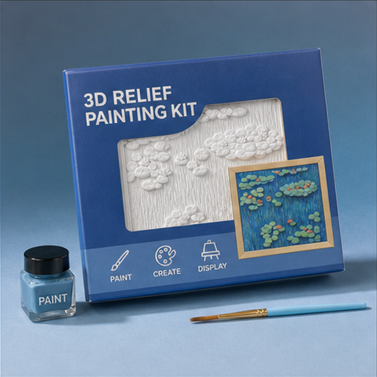 Relife 3D Painting Kit-Monet Water Lilies gift presentation