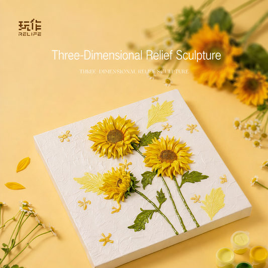 Quartz and Sand on table -Sunflower