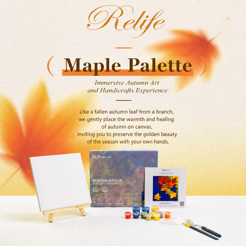Quartz and Sand on table -Maple Palette