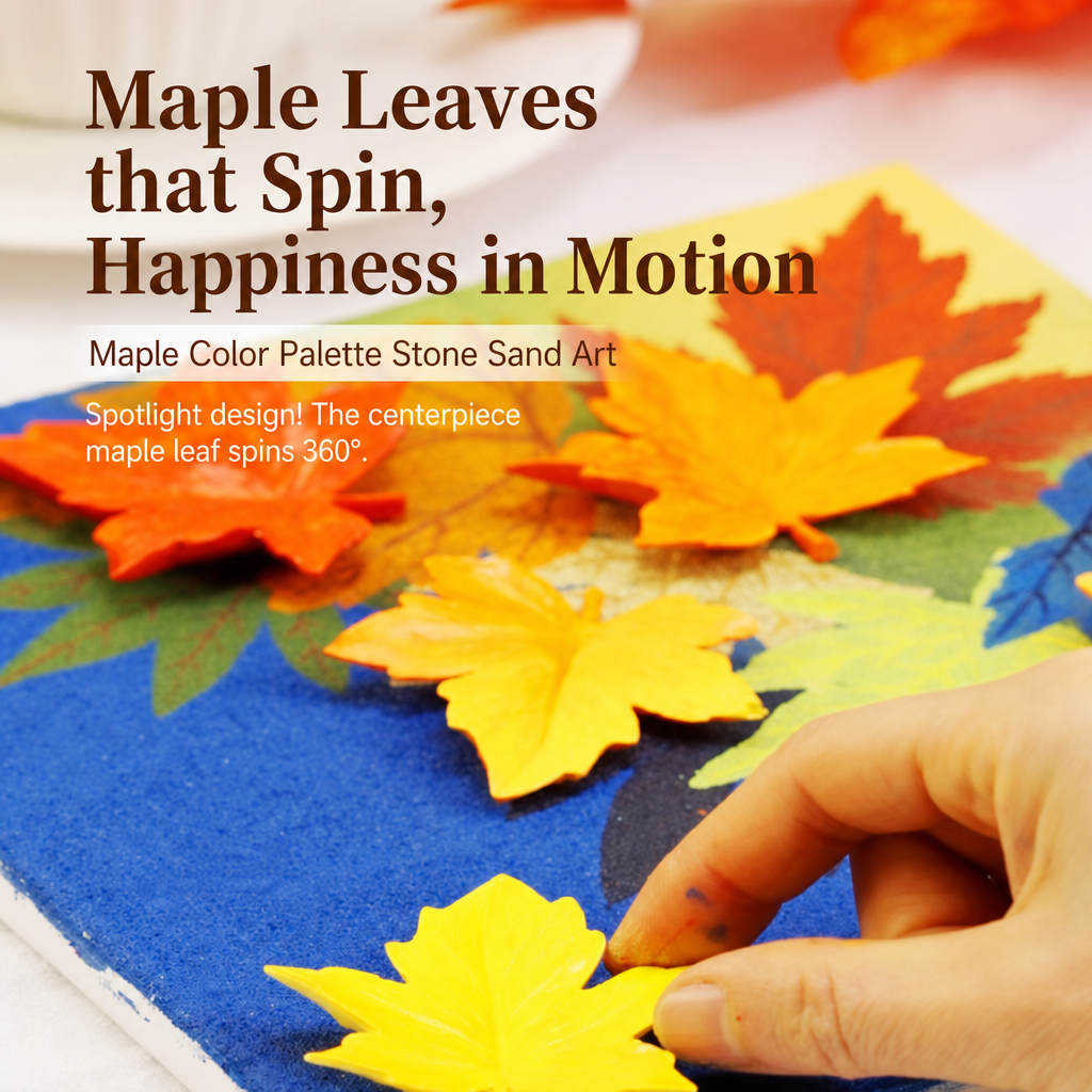 Quartz and Sand on table -Maple Palette