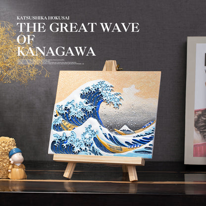 Relife Kanagawa 3D painting kit finished wave artwork front view