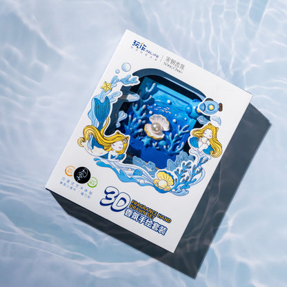 20000 Miles DIY resin magnet kit displayed with ocean details
