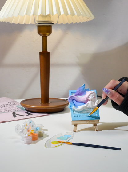 Mermaid magnet painting kit product photo with packaging and display