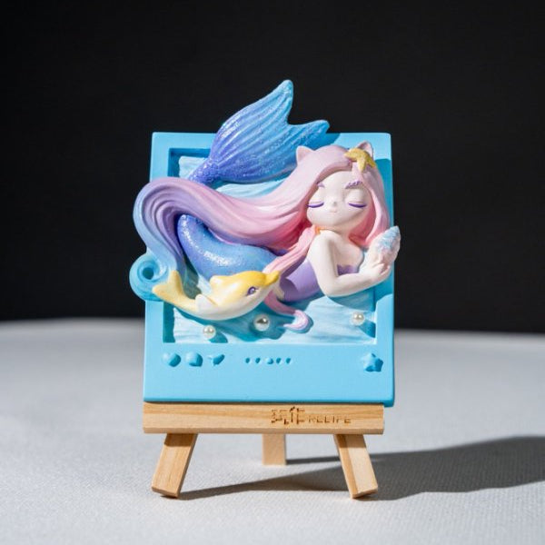 Relife Mermaid ocean magnet painting kit finished artwork