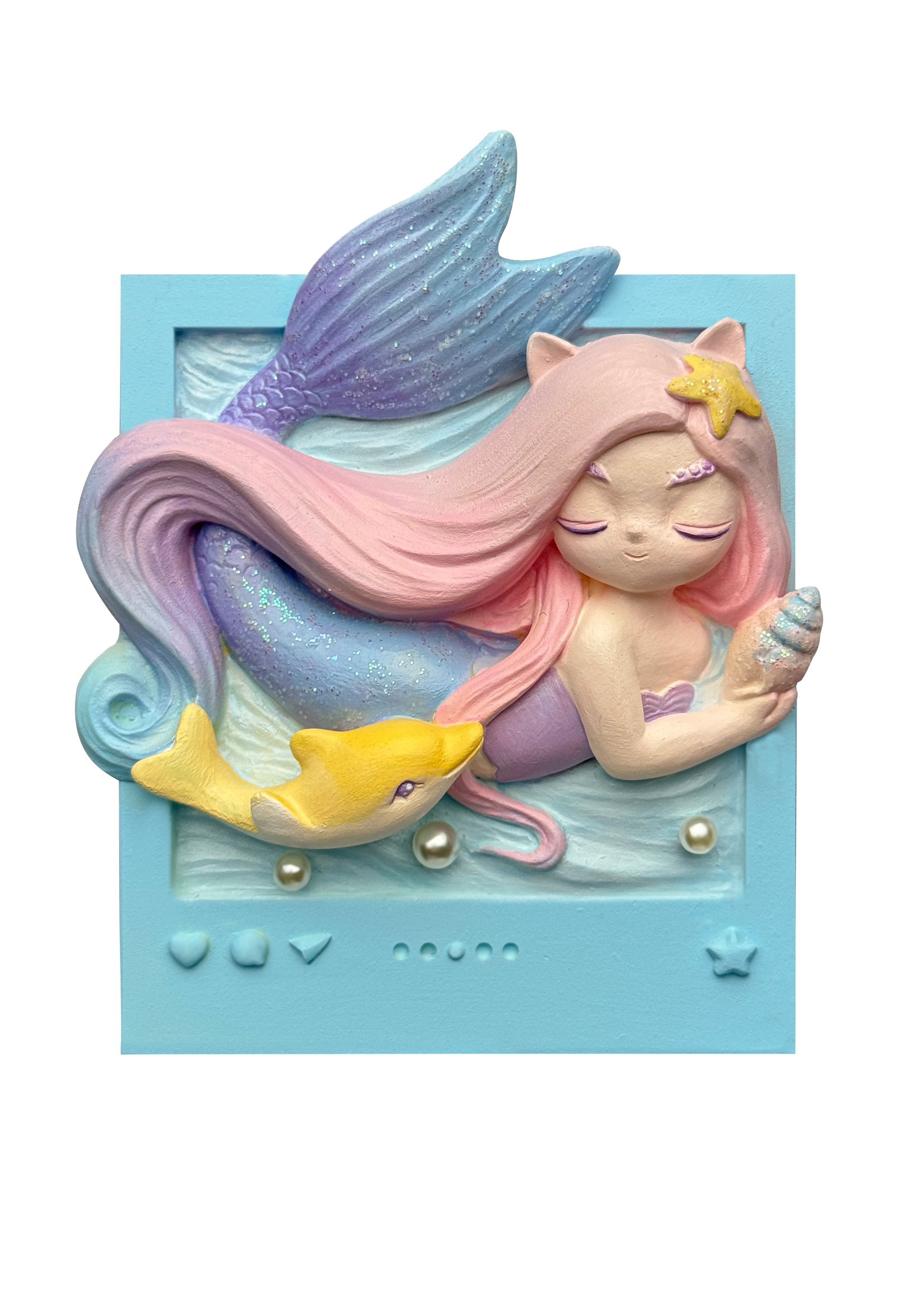 Mermaid Meow - Painted