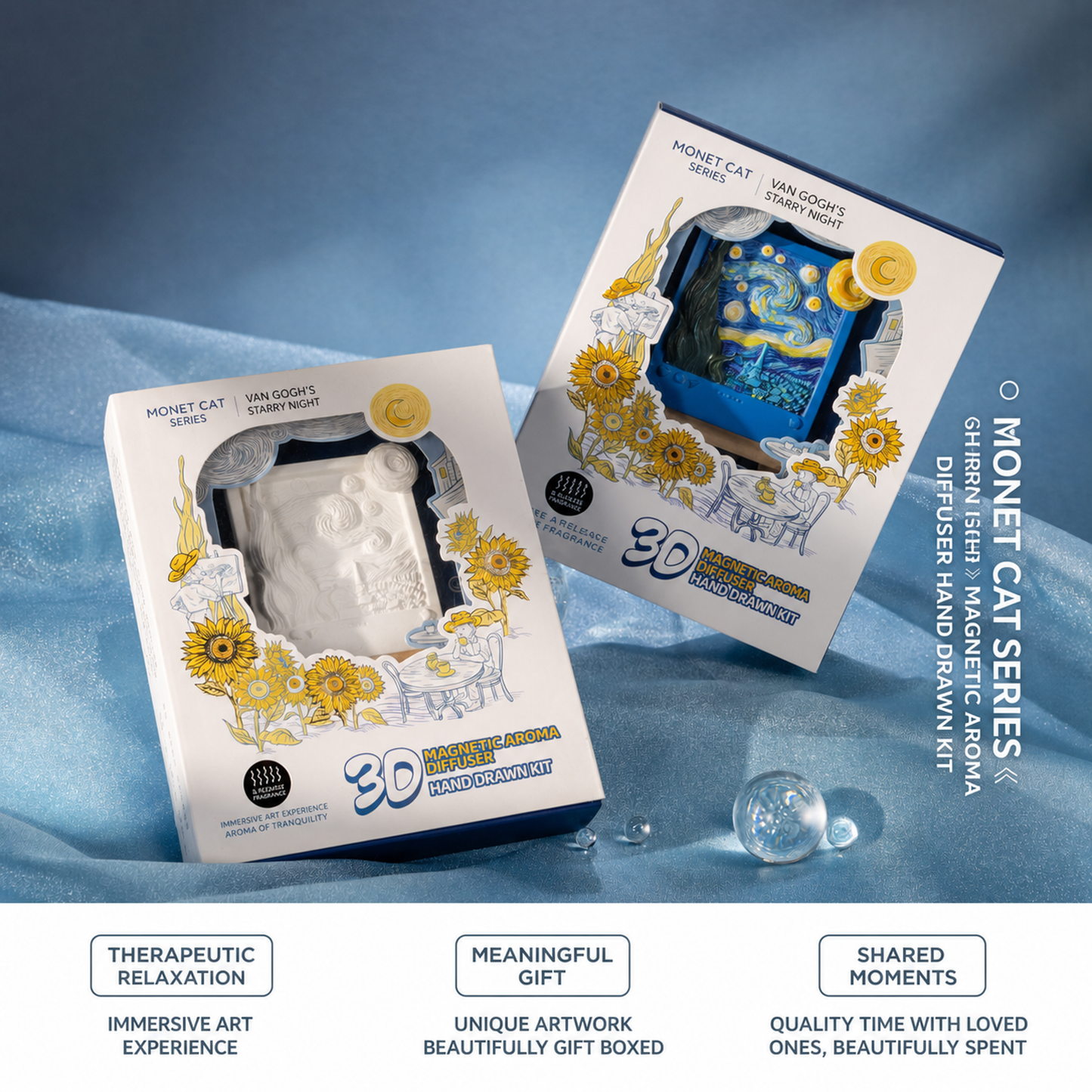 Starry Night magnet painting kit display and gift presentation