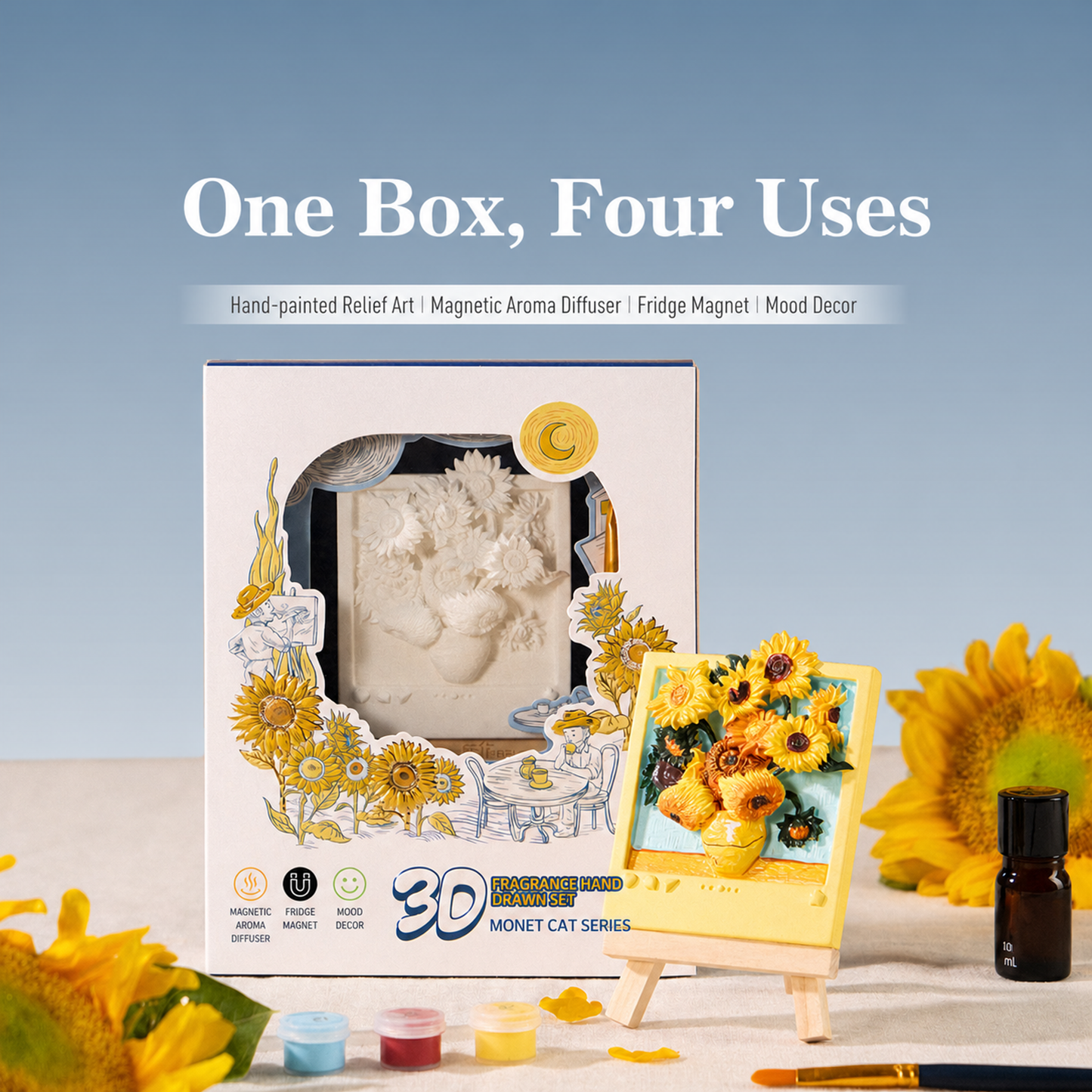 Magnet Painting Kit-Van Gogh's Sunflower - English product image 47