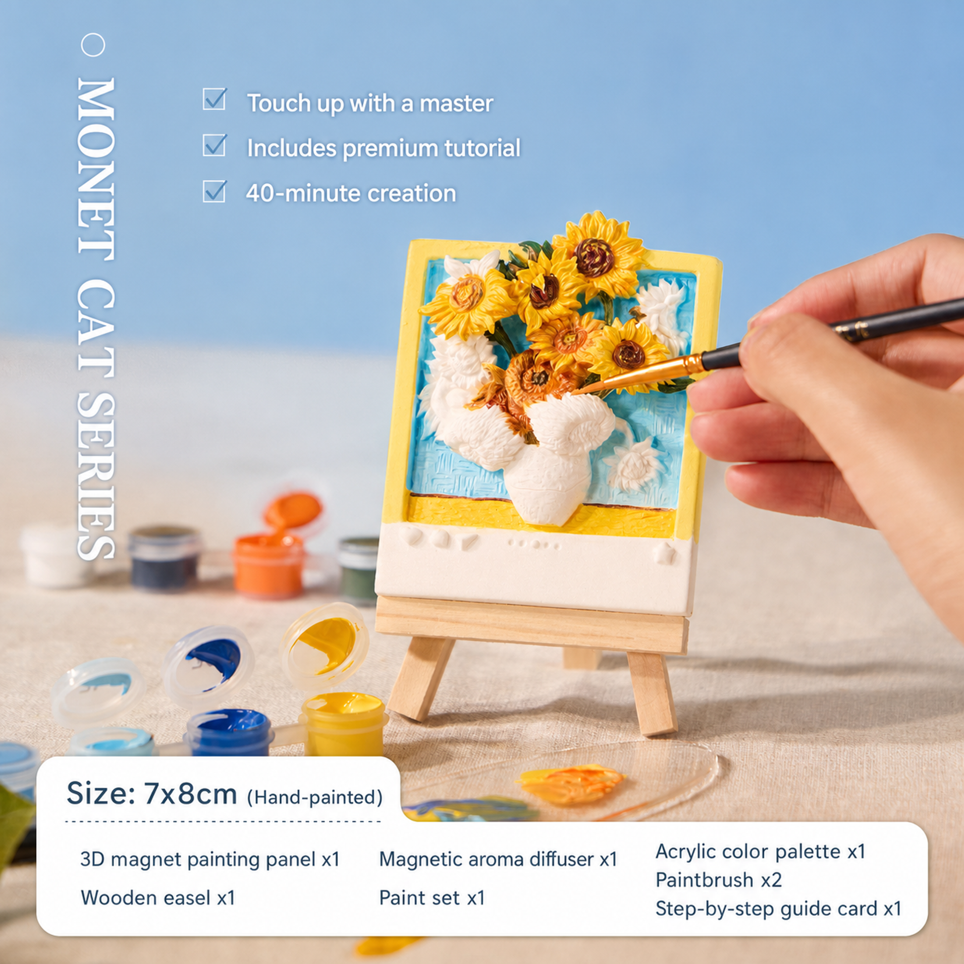 Magnet Painting Kit-Van Gogh's Sunflower - English product image 49