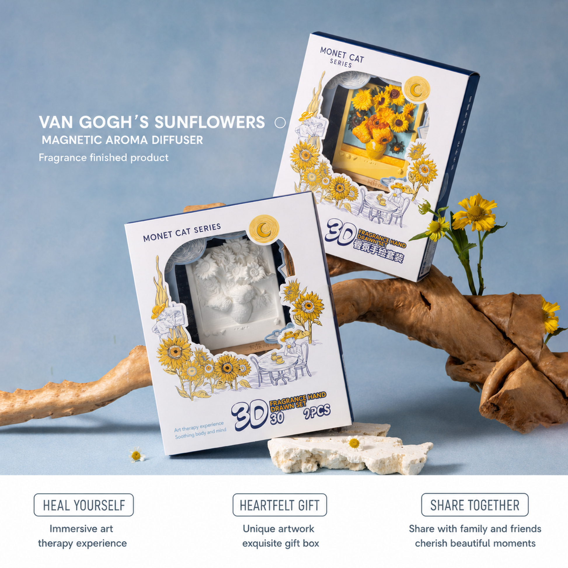 Magnet Painting Kit-Van Gogh's Sunflower - English product image 50