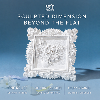 Relife Irises medium 3D relief painting kit - English product image 3 of 5