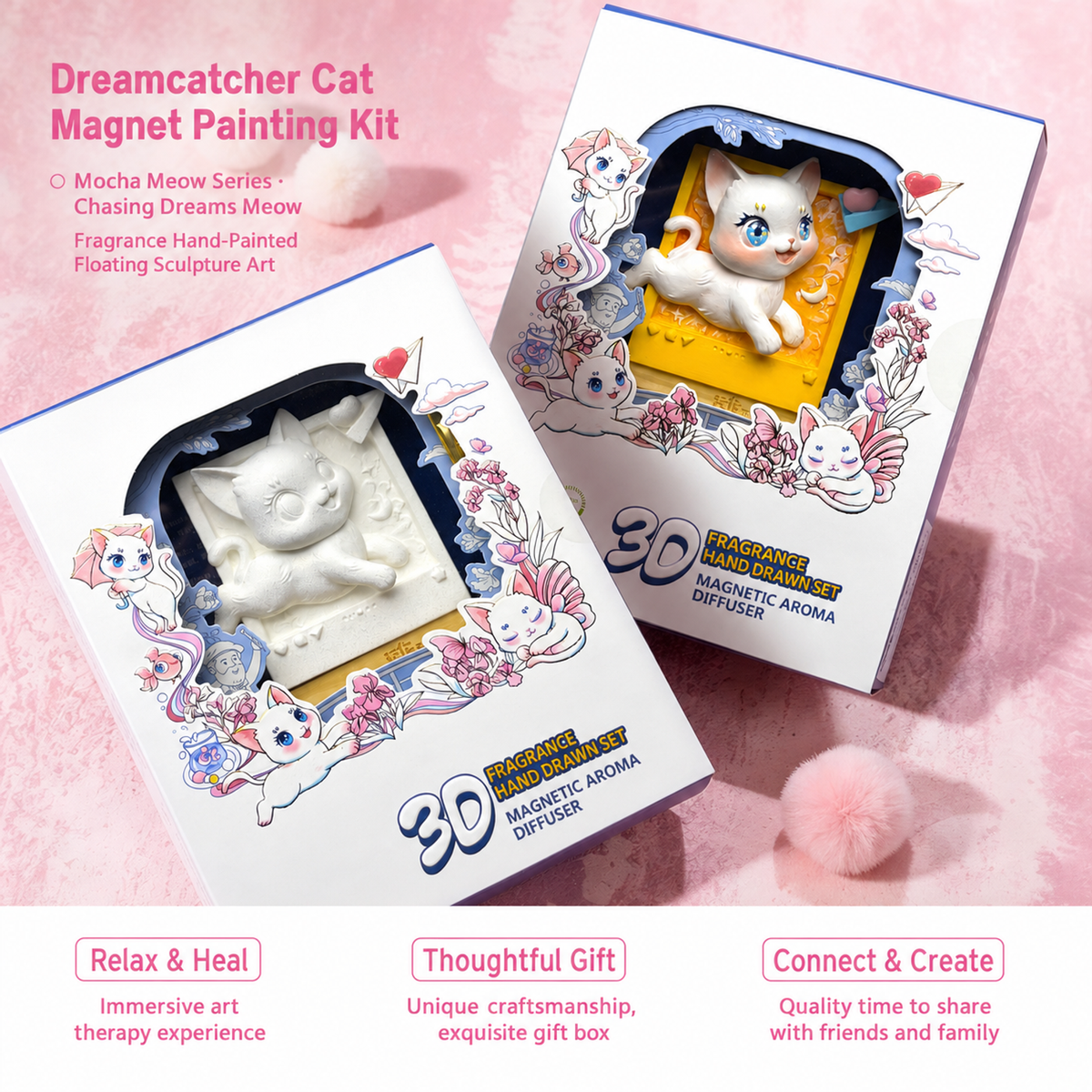 Magnet Painting Kit-Dreamcatcher Cat - English product image 25