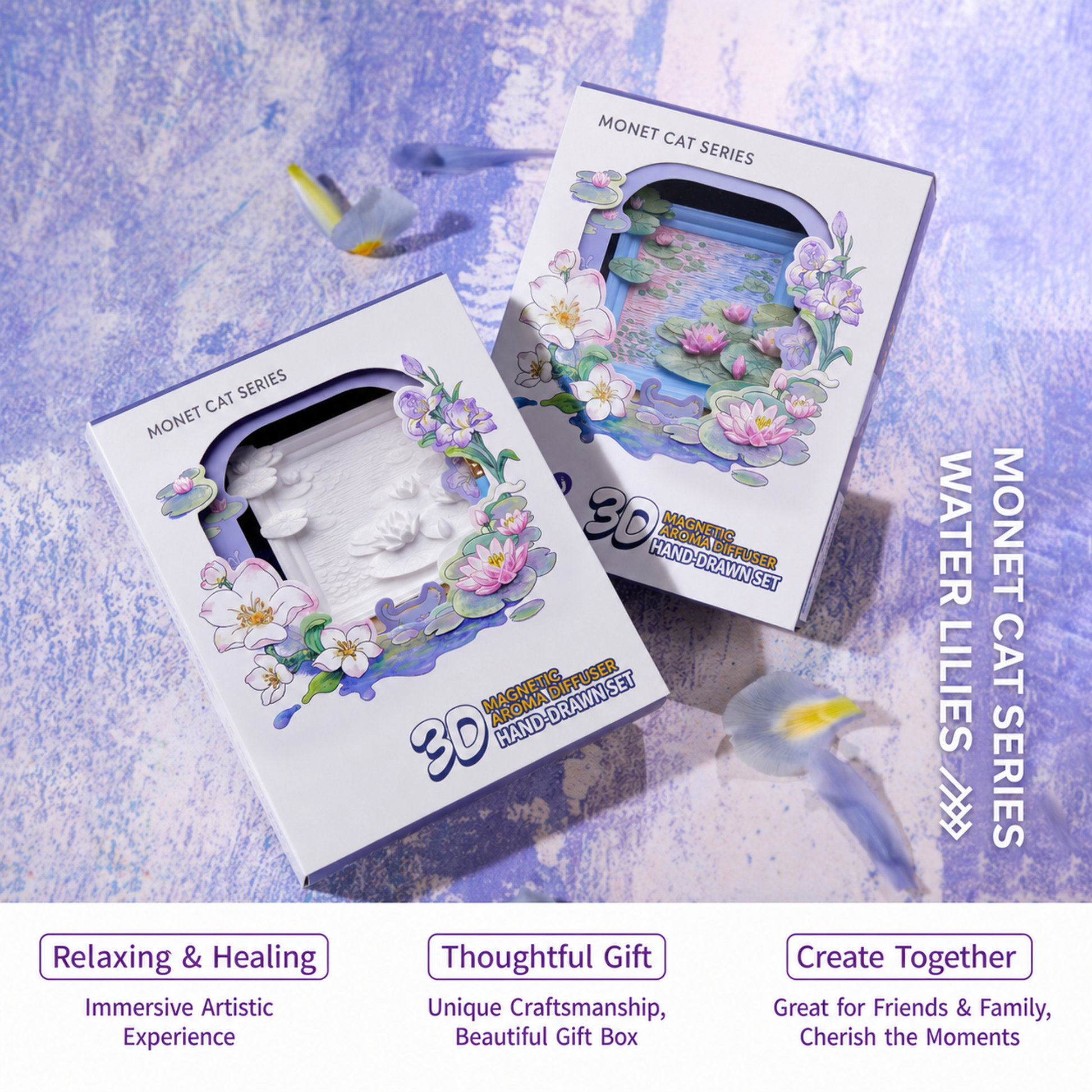 Magnet Painting Kit-Monet Water Lilies - English product image 45