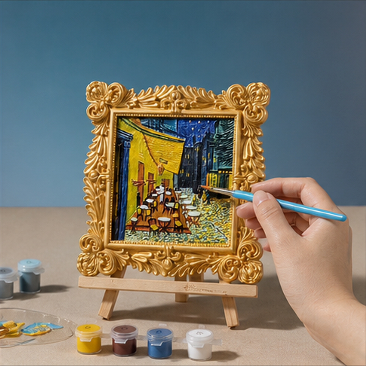 Masterpiece On the Wall - Coffee Shop hand painting process