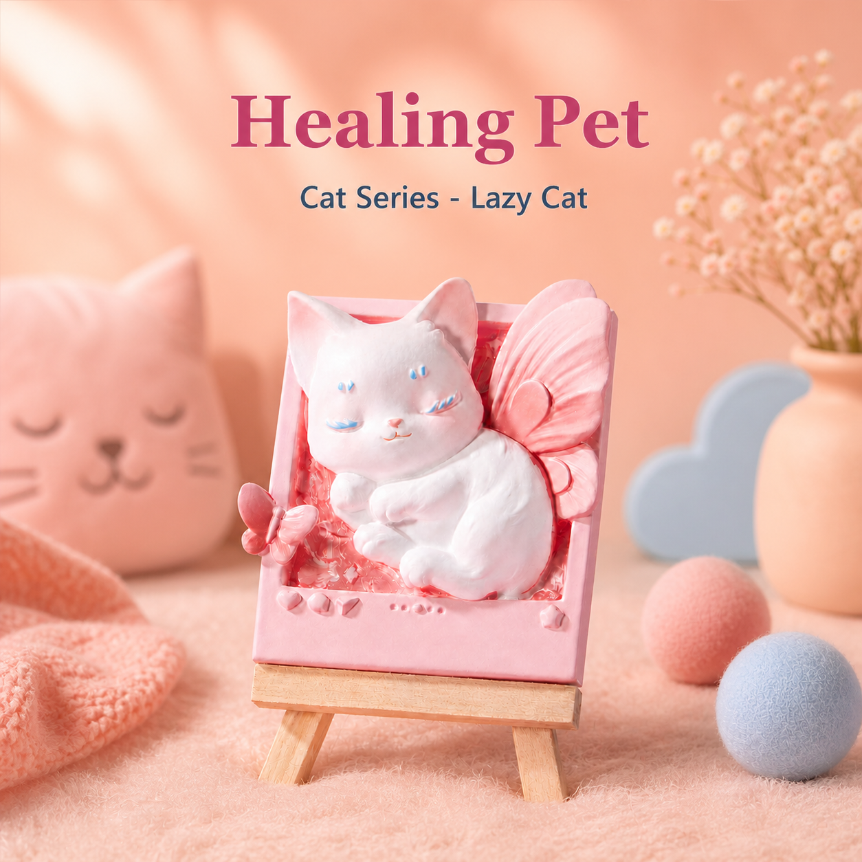 Relife Healing Pet Cat Series - Lazy Cat