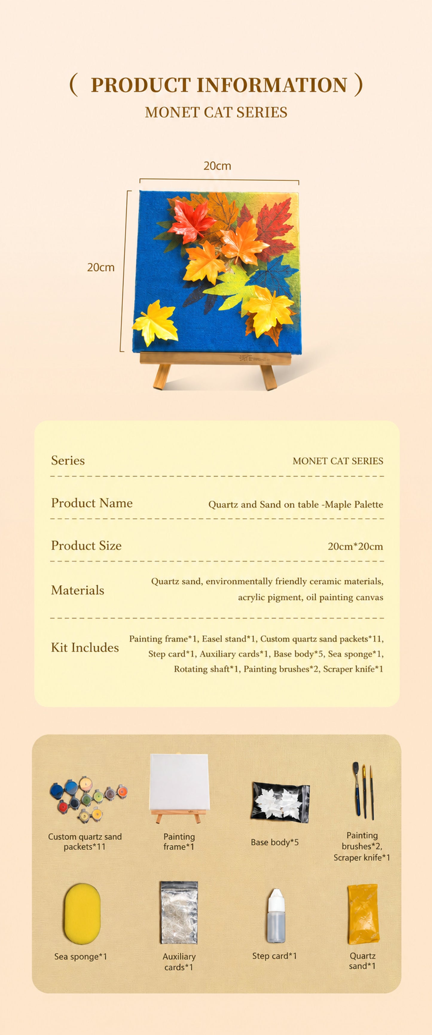 Quartz and Sand on table -Maple Palette - English product image 86