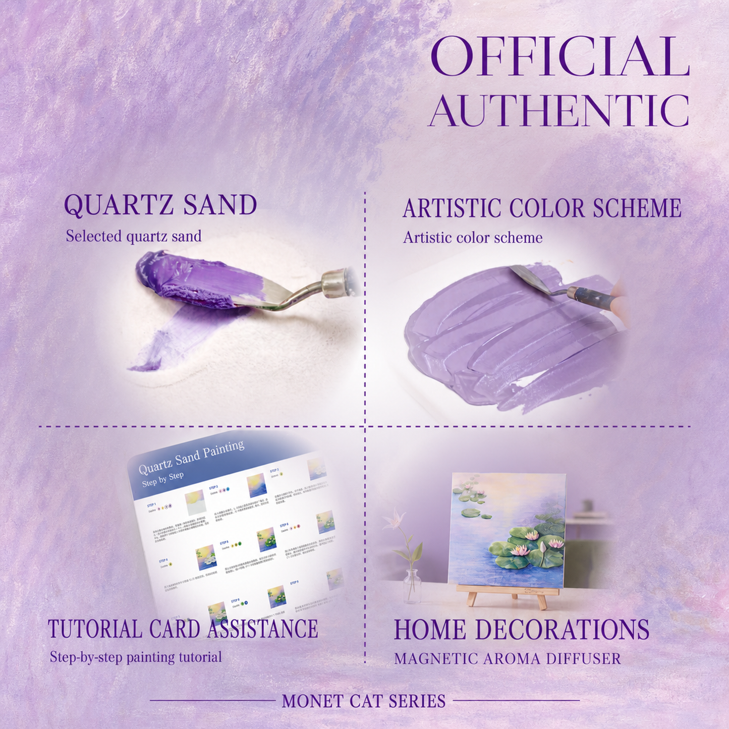 Quartz and Sand on table -Water Lily - English product image 103