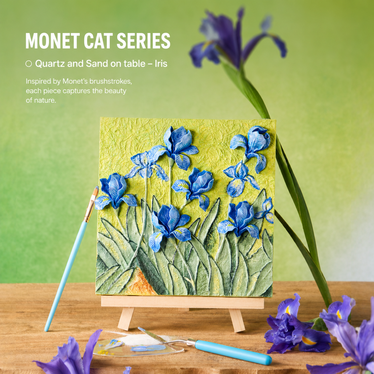 Iris quartz sand painting kit product guide image