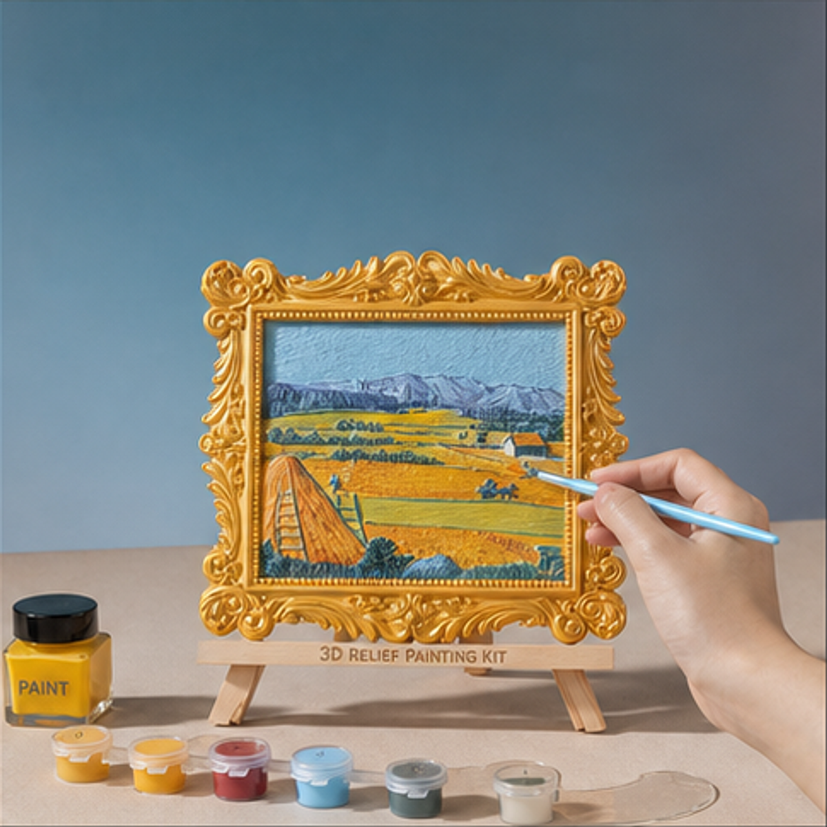 Relife 3D Painting Kit-Harvest hand painting process