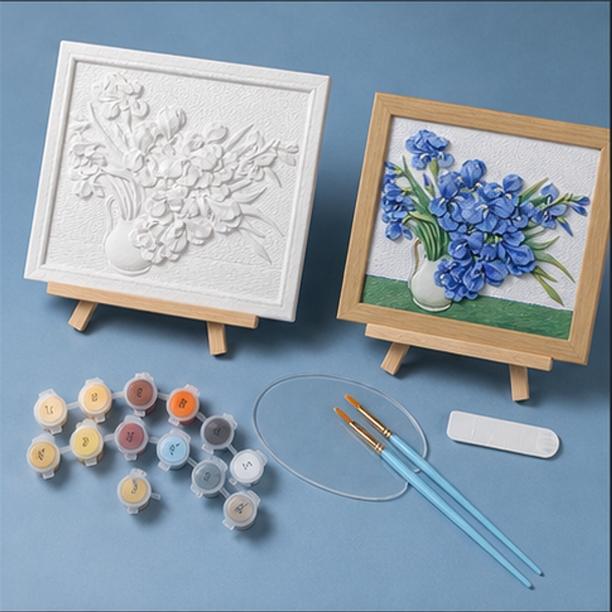 Relife 3D Painting Kit-Irises DIY kit contents