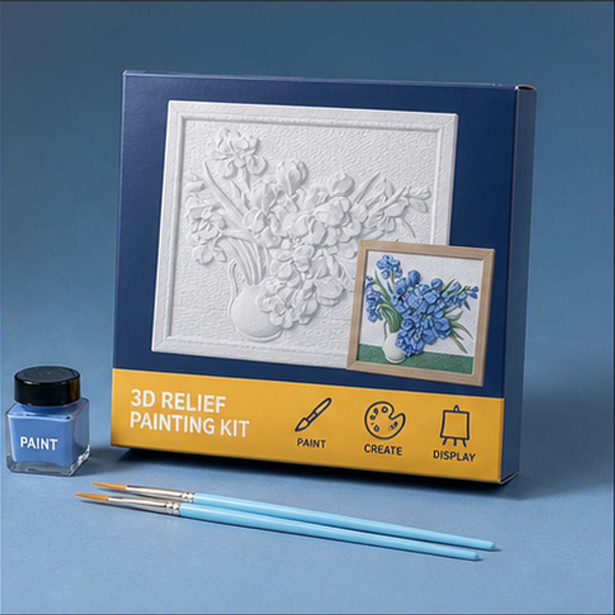 Relife 3D Painting Kit-Irises gift presentation