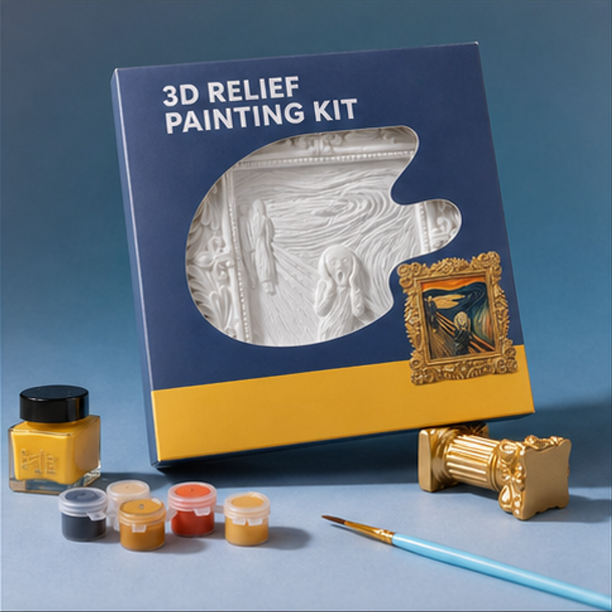 Relife 3D Painting Kit-The Scream gift presentation