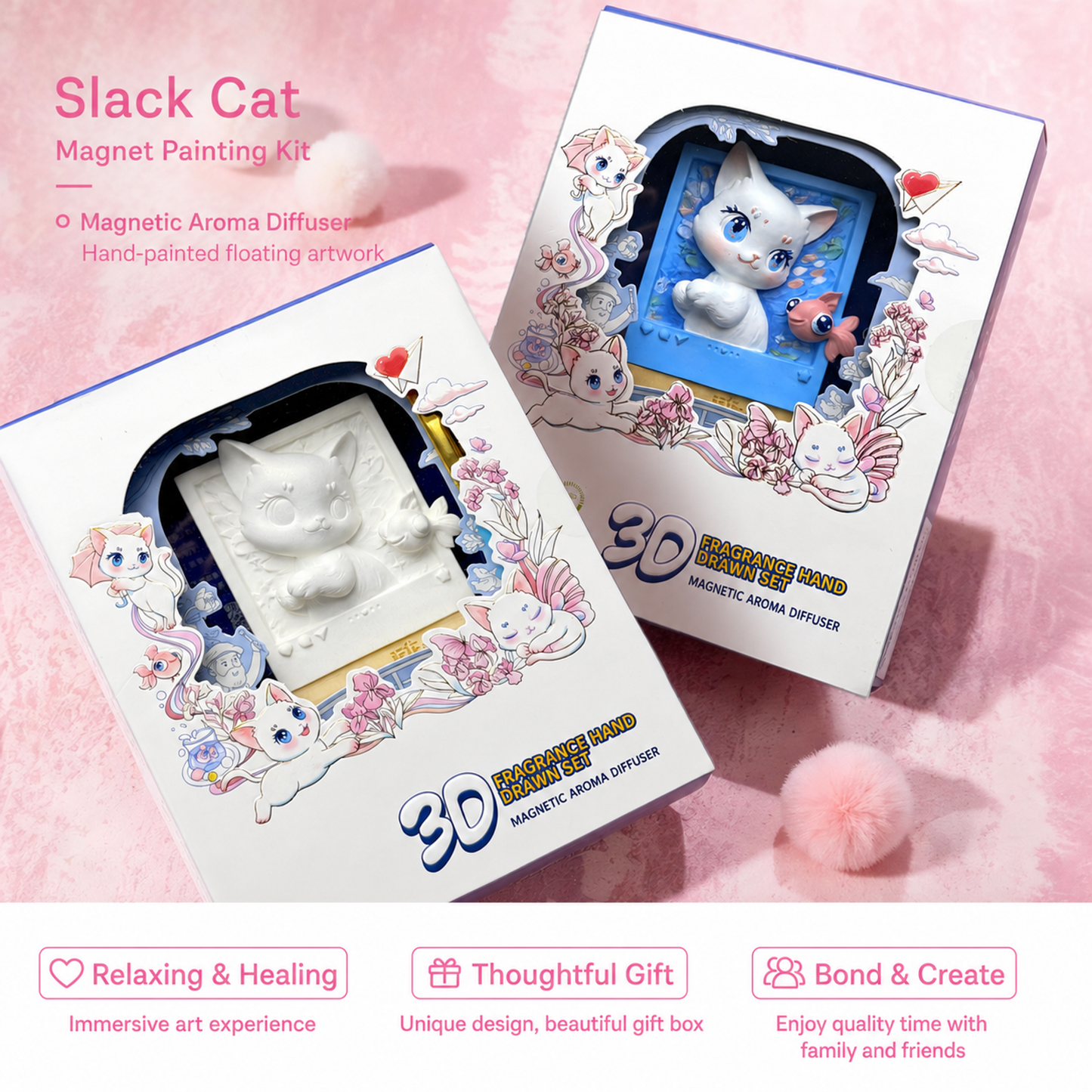 Magnet Painting Kit-Slack Cat - English product image 15