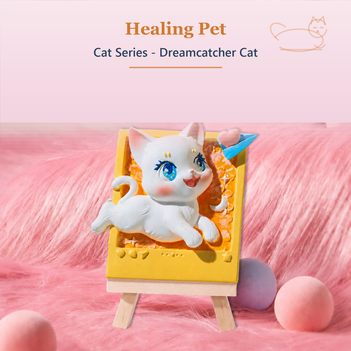 Relife Healing Pet Cat Series - Dreamcatcher Cat