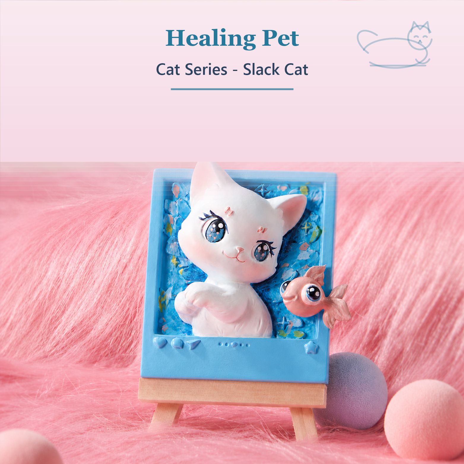Relife Healing Pet Cat Series - Slack Cat