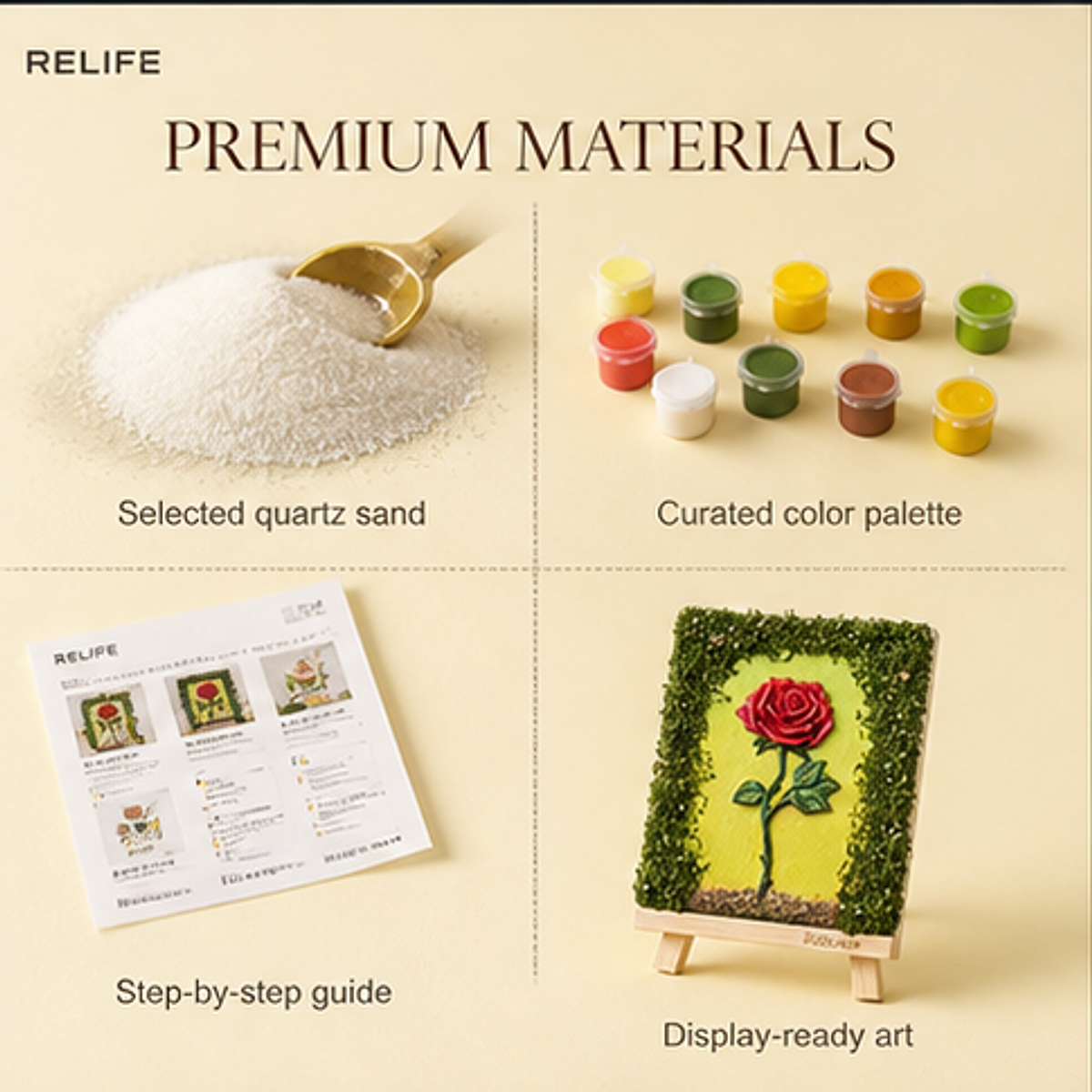 Quartz and Sand on Table - Rose Garden - product image 5