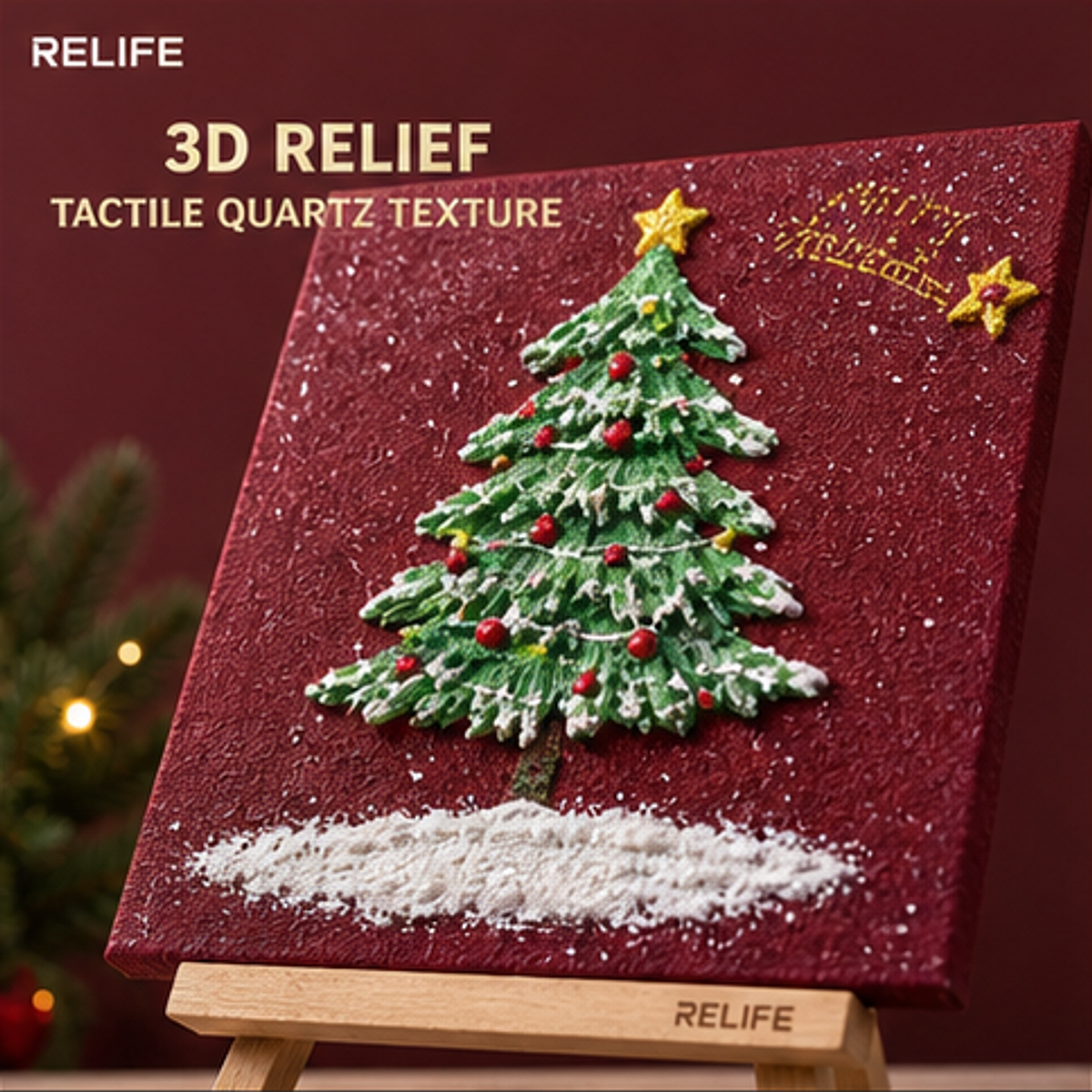 Quartz and Sand on Table - Sparkle Christmas Green - product image 2