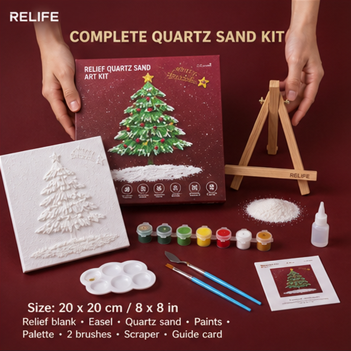 Quartz and Sand on Table - Sparkle Christmas Green - product image 3