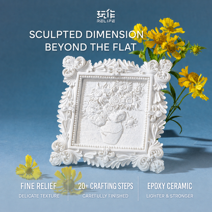Relife Sunflower medium 3D relief painting kit - English product image 3 of 5