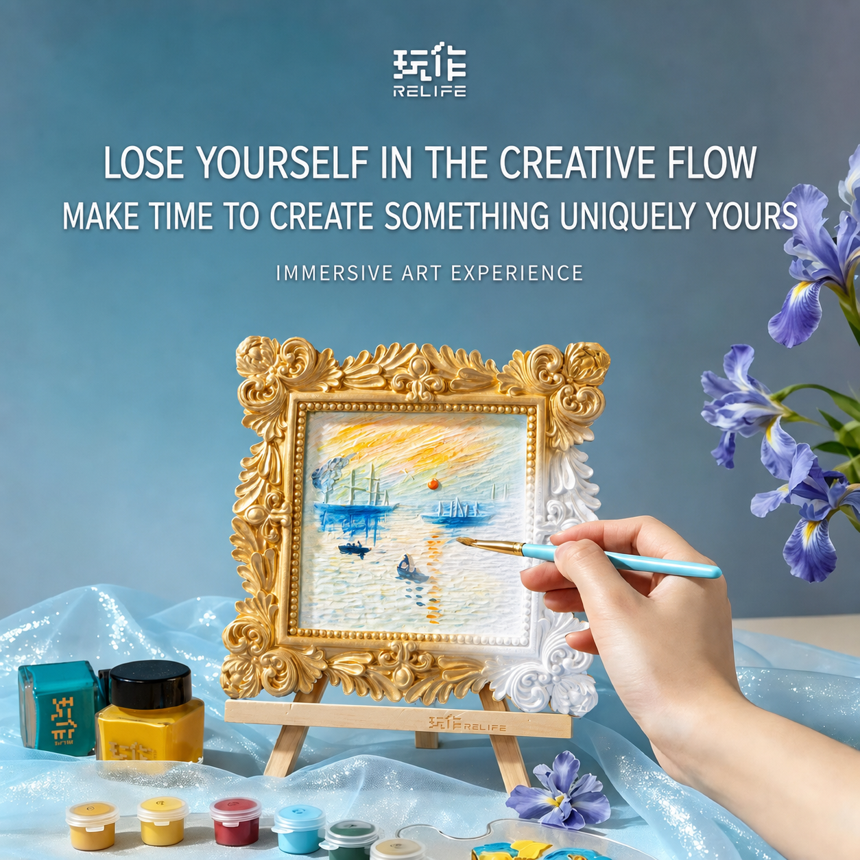 Relife Impression Sunrise medium 3D relief painting kit - English product image 2 of 5