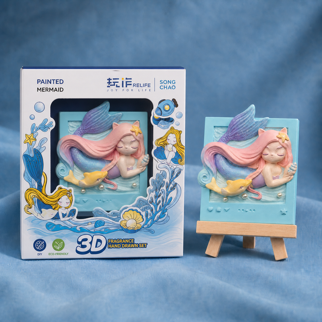 Mermaid Meow - Painted