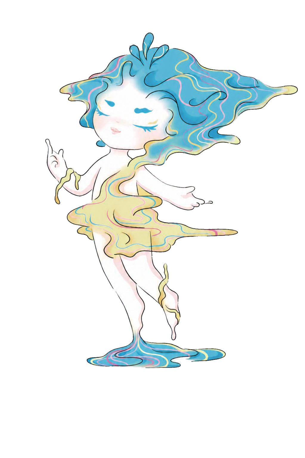 Relife creative mascot for DIY art kits