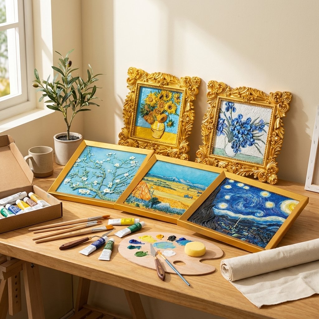 Relife DIY painting kit arranged for a relaxing creative evening