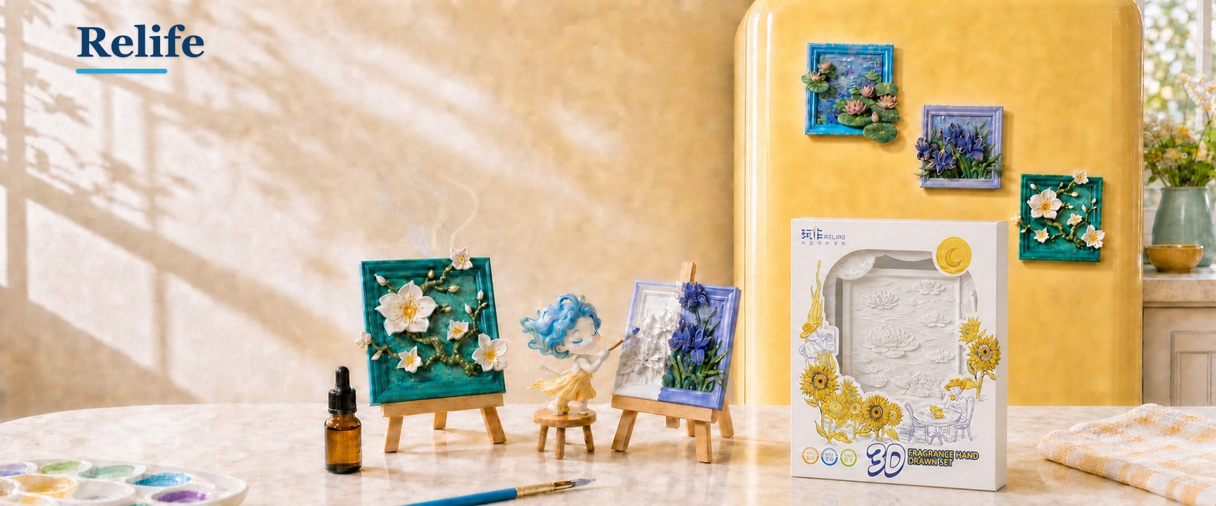 Relife character painting a new relief art kit